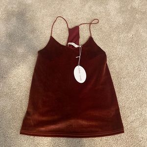 Bishop and young rose gold velvet tank size small